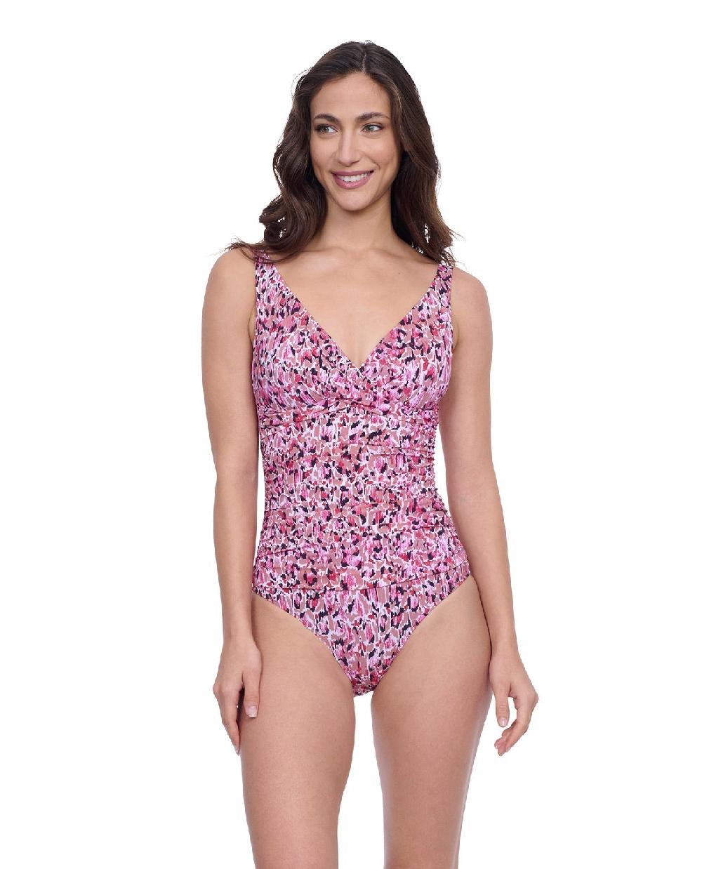 gottex Exclusive V-Neck One Piece Swimsuit Profile