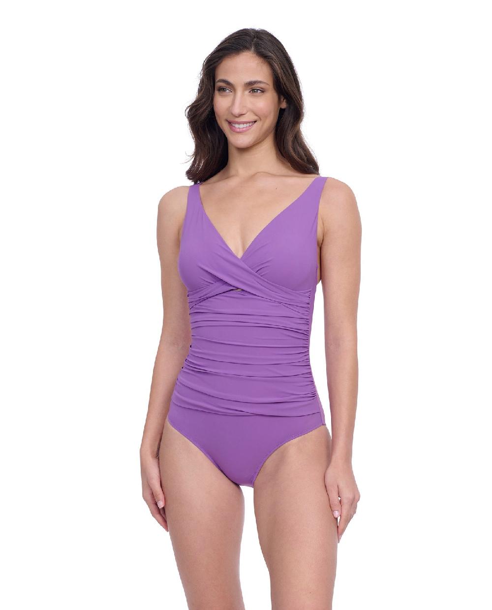 gottex Exclusive V-Neck One Piece Swimsuit Profile