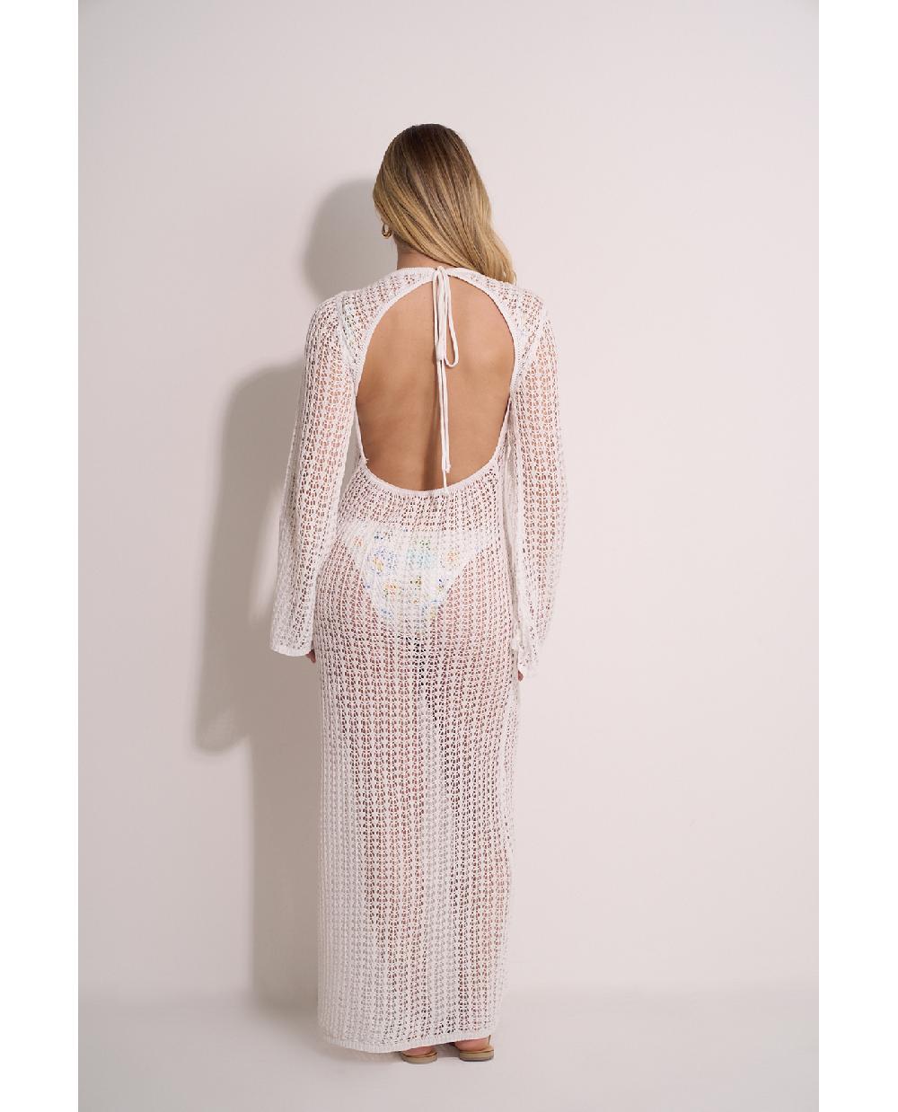 Gottex Flora Crocheted Beach Dress Cover-Up Flora