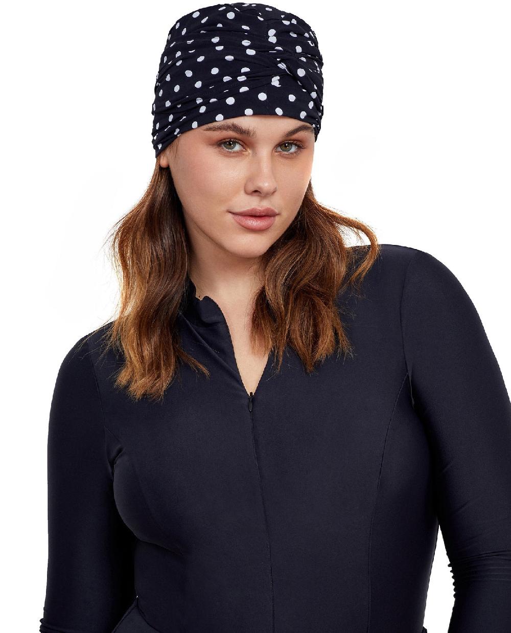 gottex Hair Covering With Tie Black