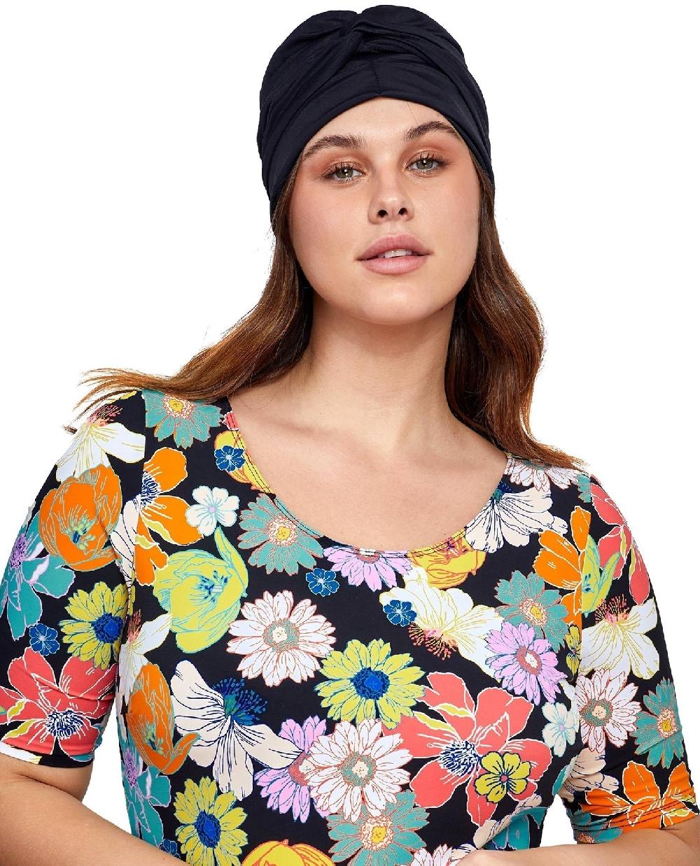 gottex Hair Covering With Tie Black