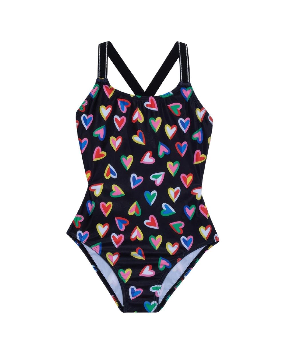gottex Hearts Round Neck One Piece Swimsuit Hearts