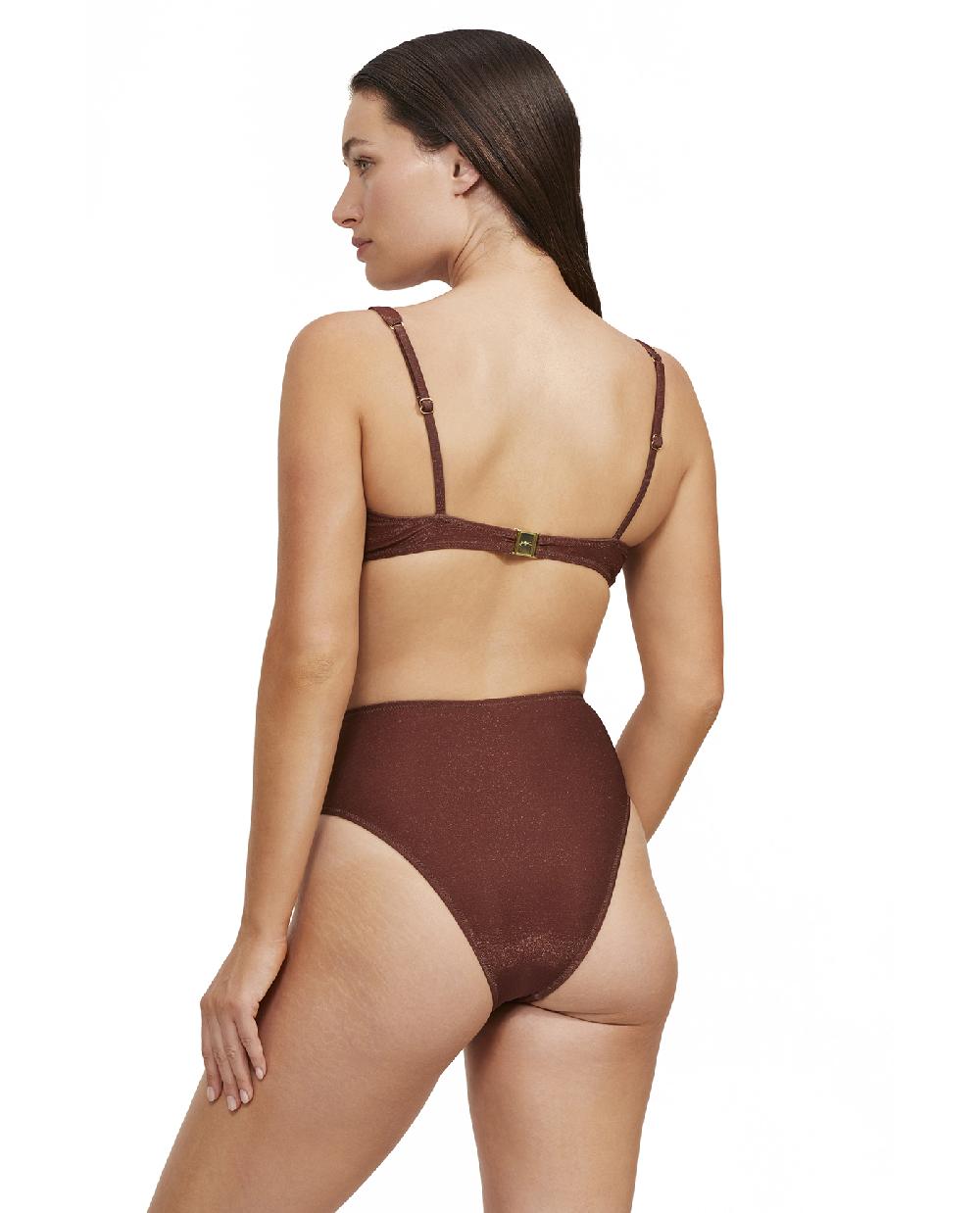 Gottex High End V Wire Bikini Top Bronze