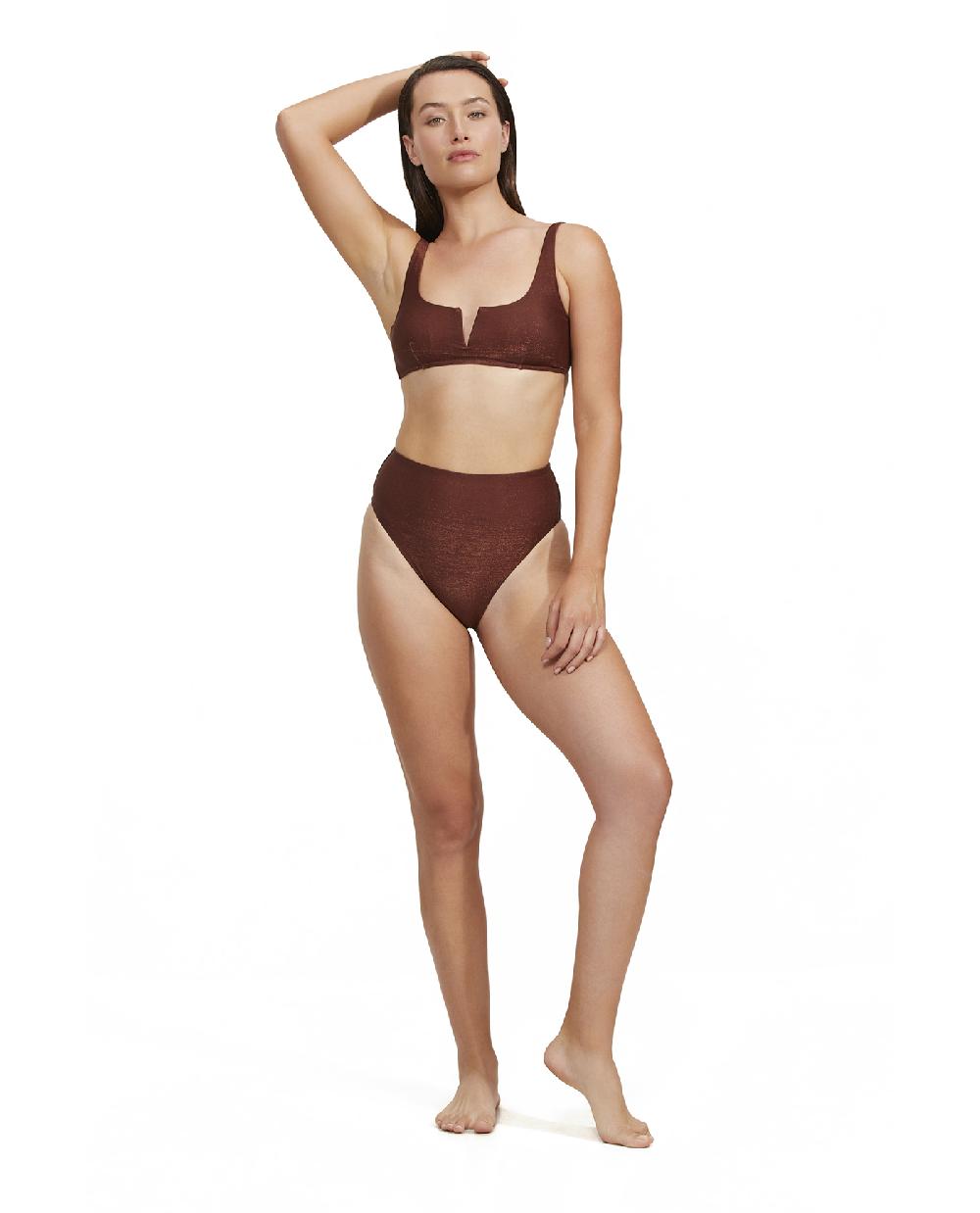 gottex High End V Wire Bikini Top Bronze