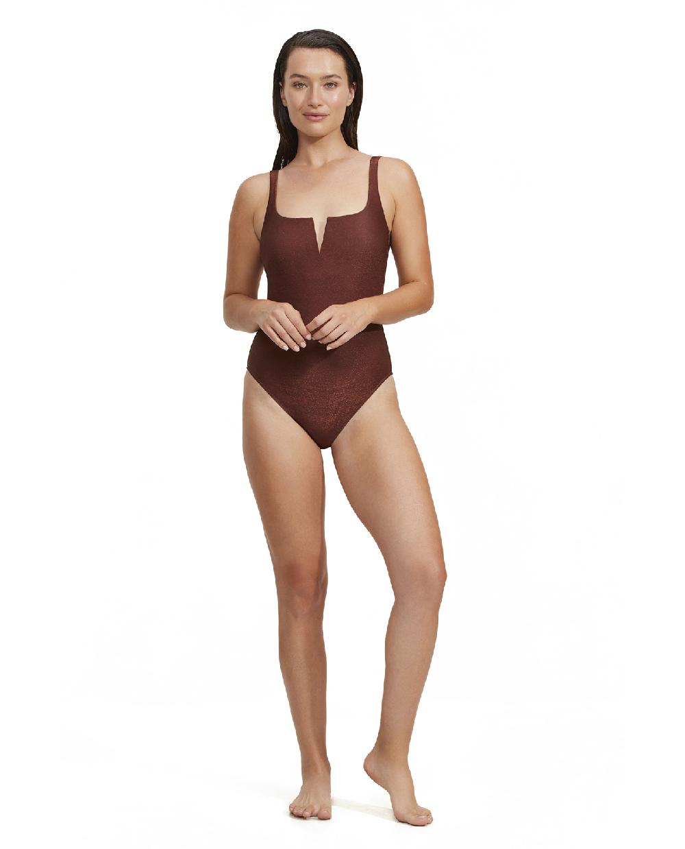 Gottex High End V Wire One Piece Bronze