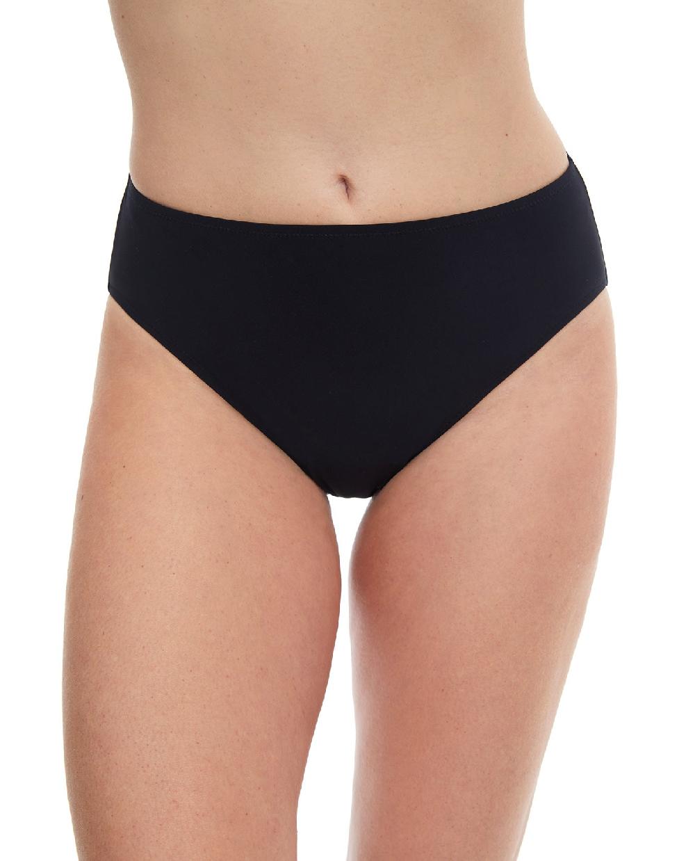 gottex High Leg High Waist Brief Black