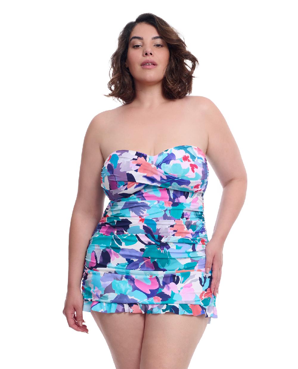 gottex Holi Plus Size Bandeau Swimdress Profile