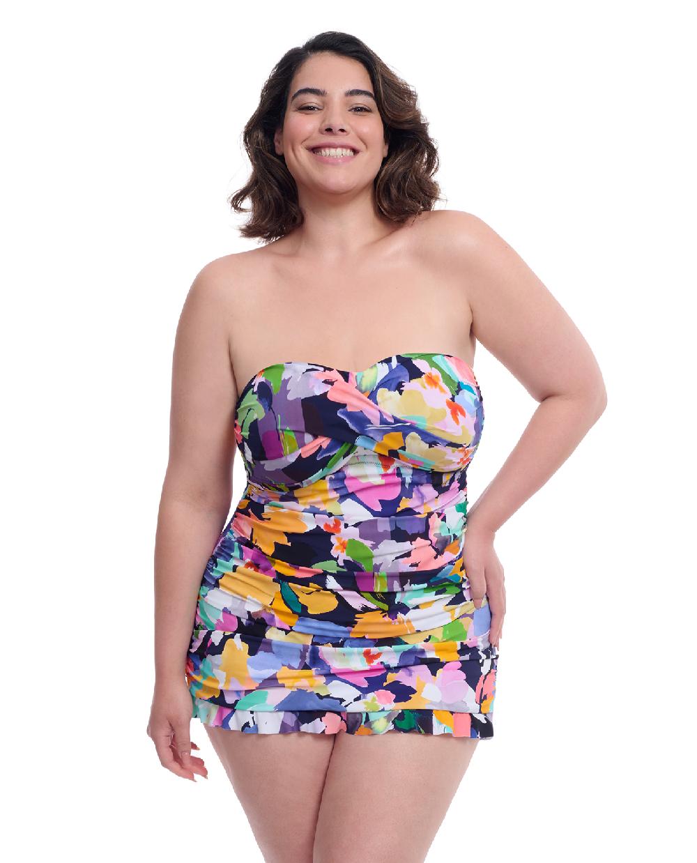gottex Holi Plus Size Bandeau Swimdress Profile