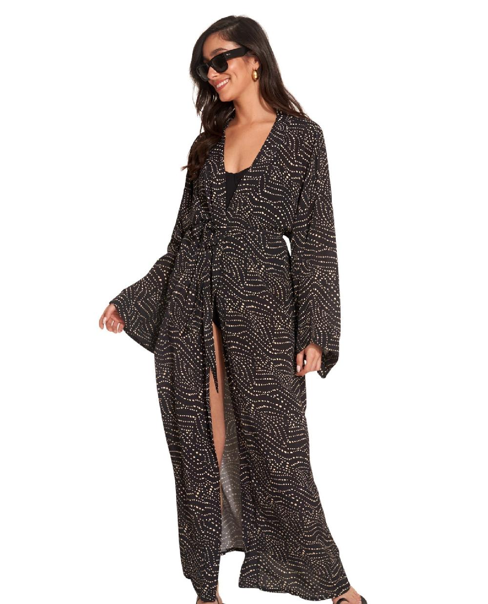Gottex Issey Maxi Cover Up Kimono Issey