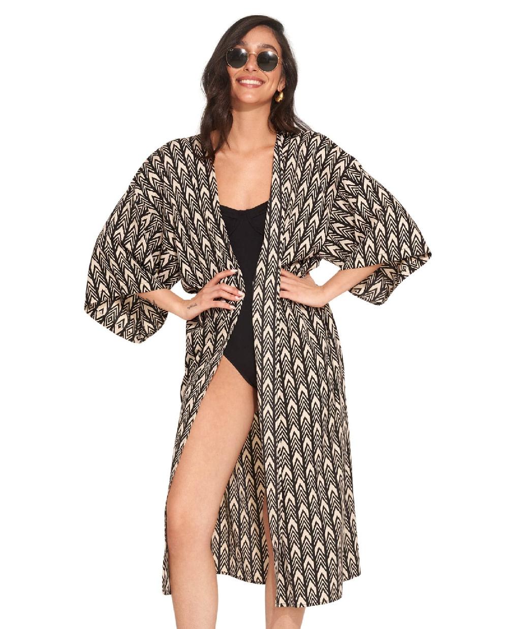 gottex Karen Midi Cover Up Kimono Karen