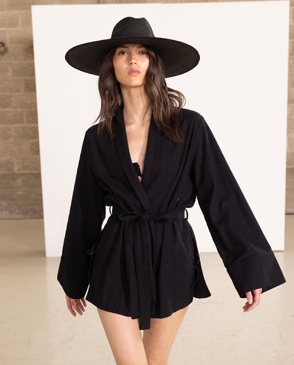 Gottex Kimono Cover Up Black