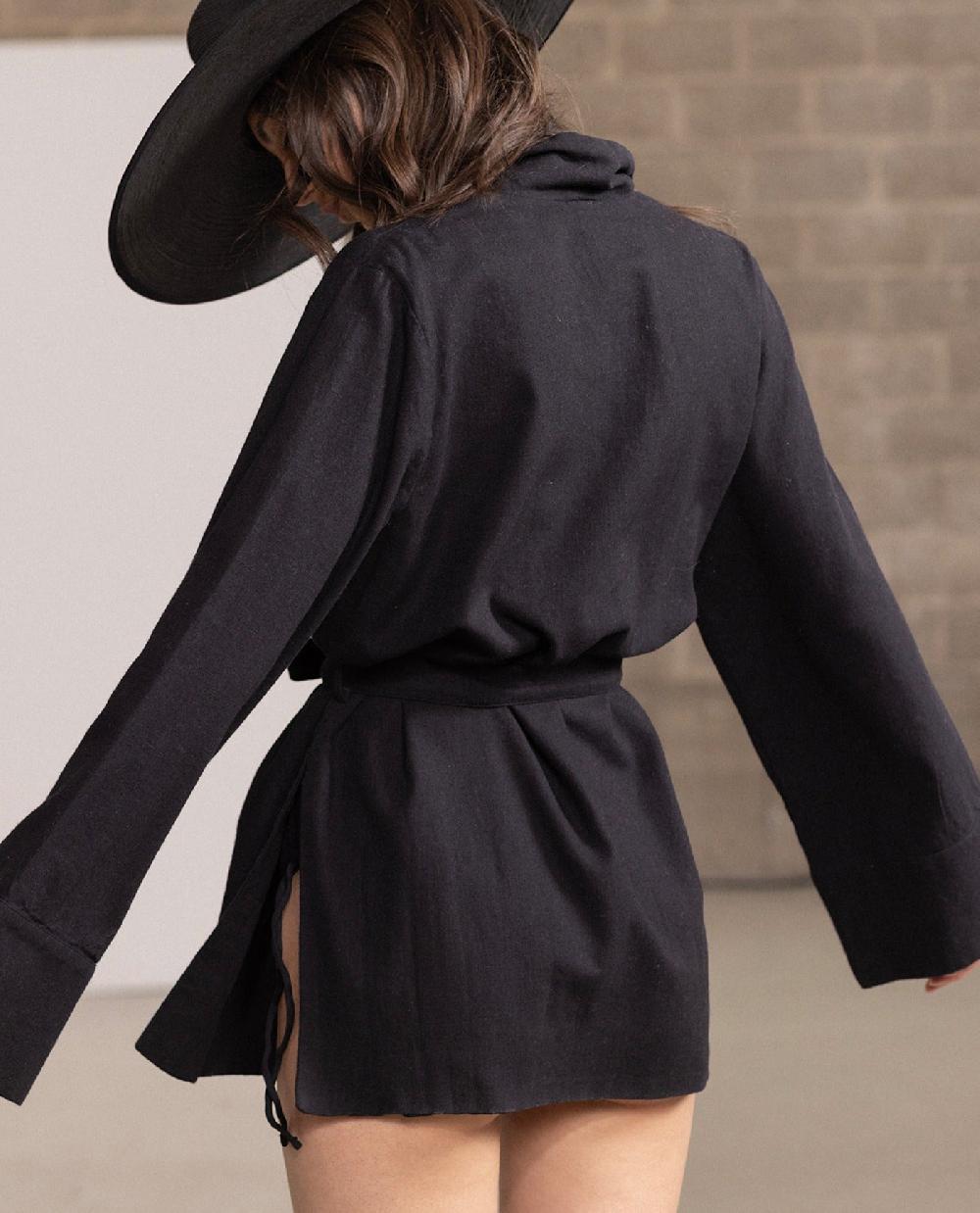 Gottex Kimono Cover Up Black