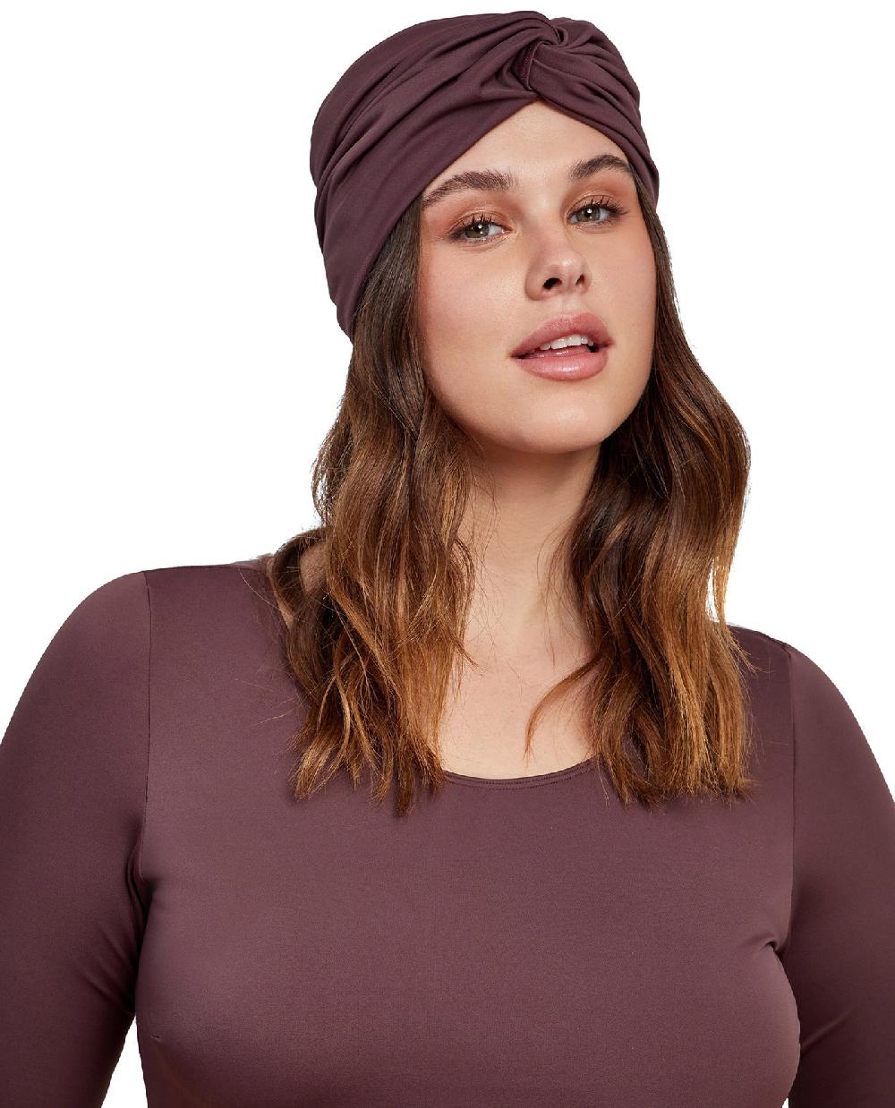 gottex Knotted Hair Covering Brown