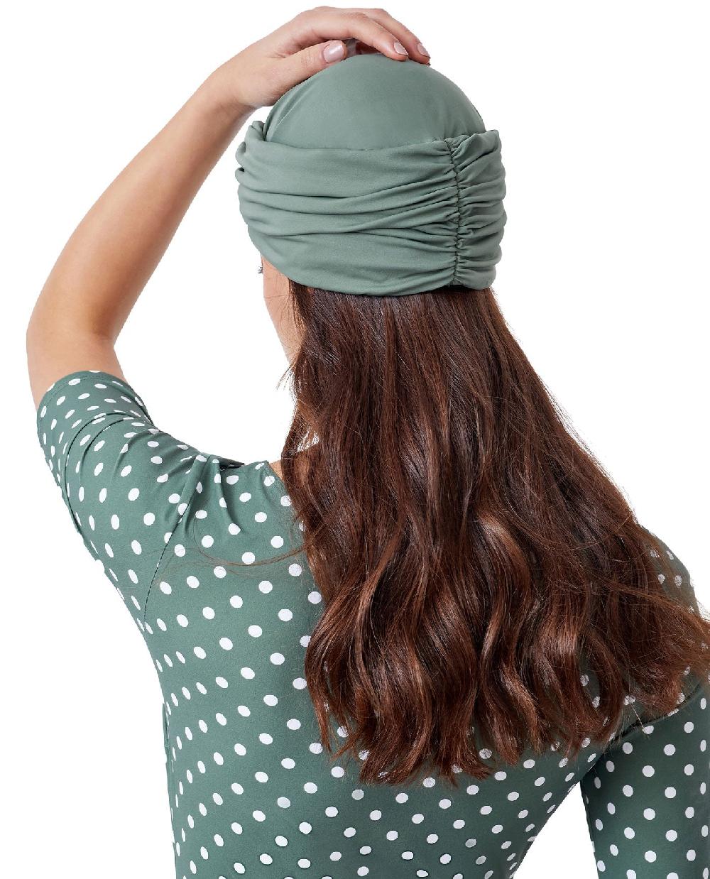 Gottex Knotted Hair Covering Khaki