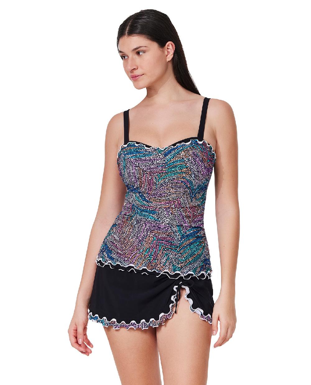 Gottex Layla Tricolore D-Cup Tankini Top Layla