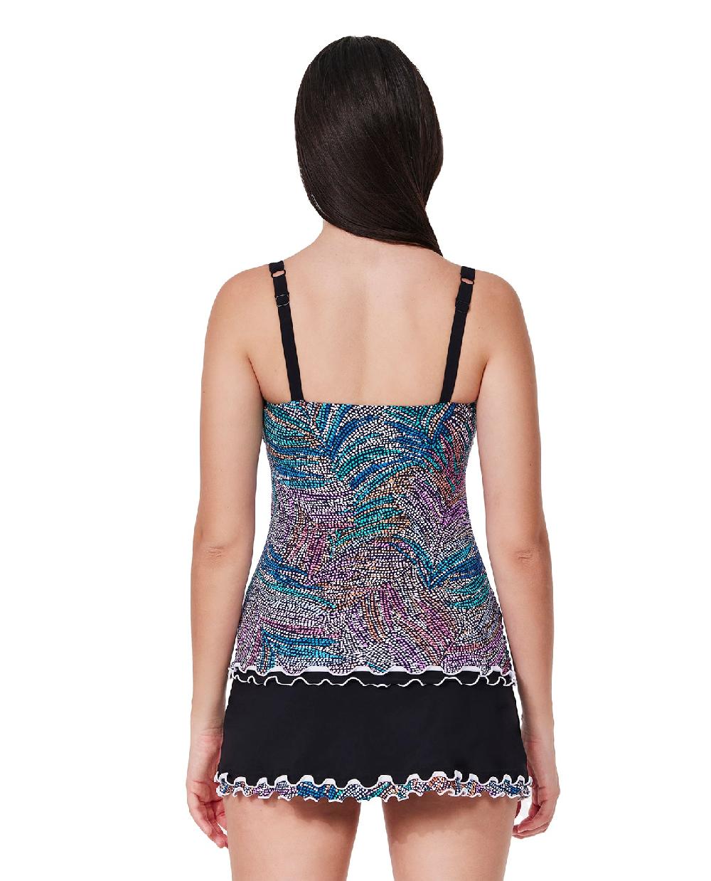 Gottex Layla Tricolore D-Cup Tankini Top Layla