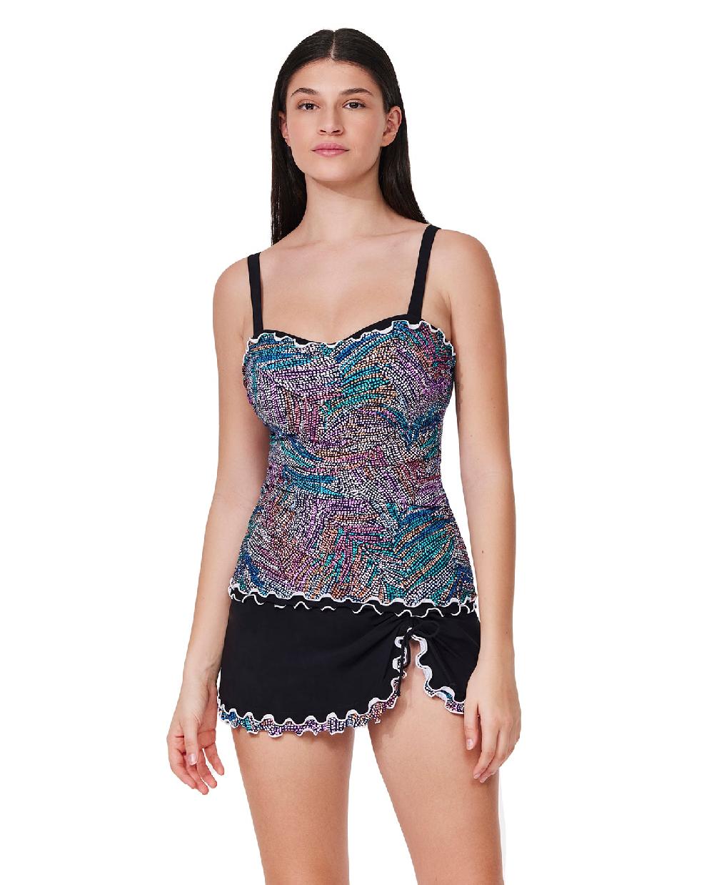 gottex Layla Tricolore D-Cup Tankini Top Layla