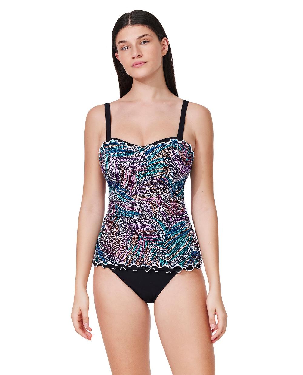 gottex Layla Tricolore E-Cup Tankini Top Layla