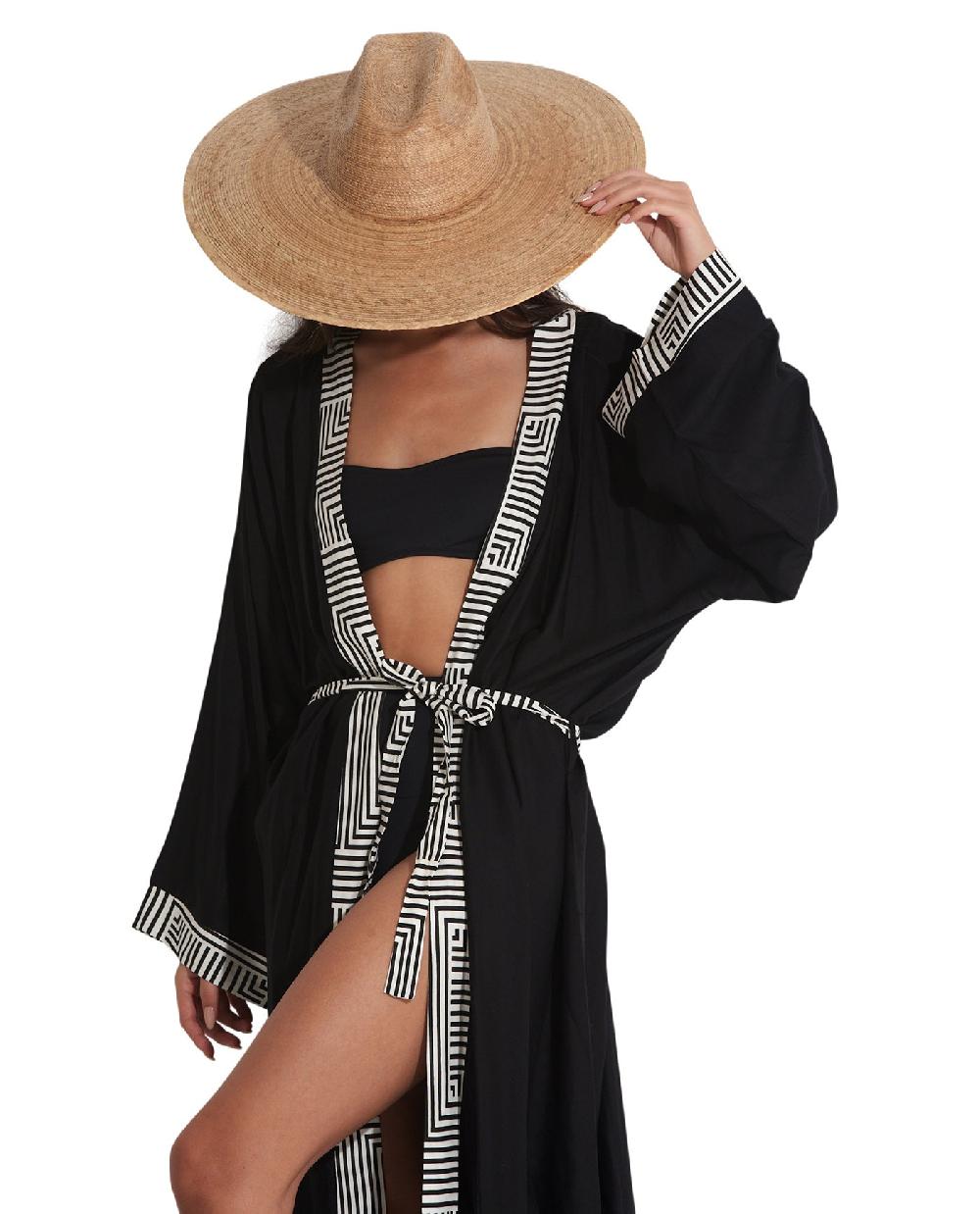 Gottex Lee Midi Cover Up Kimono Lee