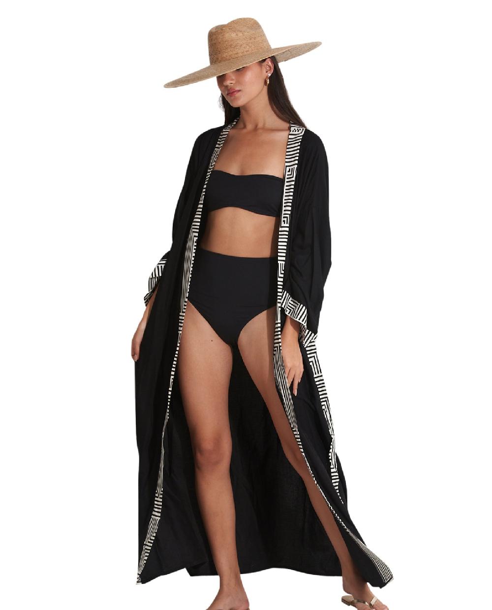 gottex Lee Midi Cover Up Kimono Lee