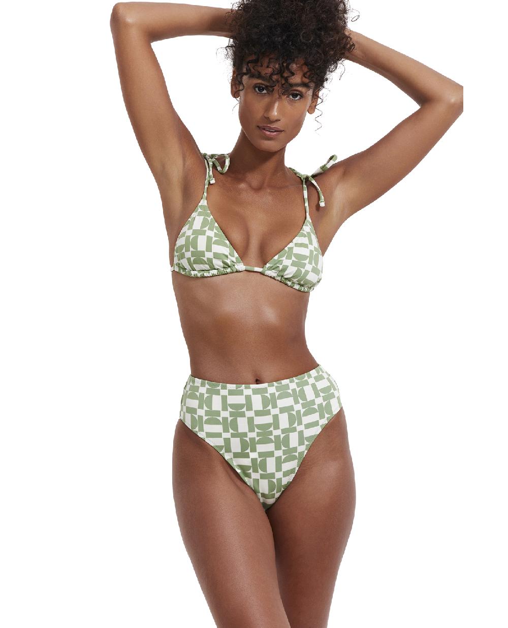 Gottex Let's Geo Triangle Bikini Top Lets