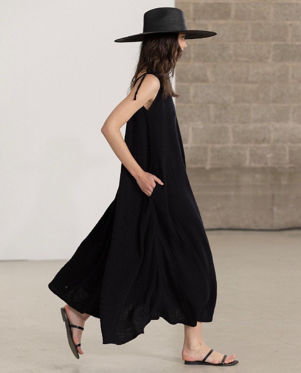 Gottex Maxi Cover Up Dress Black