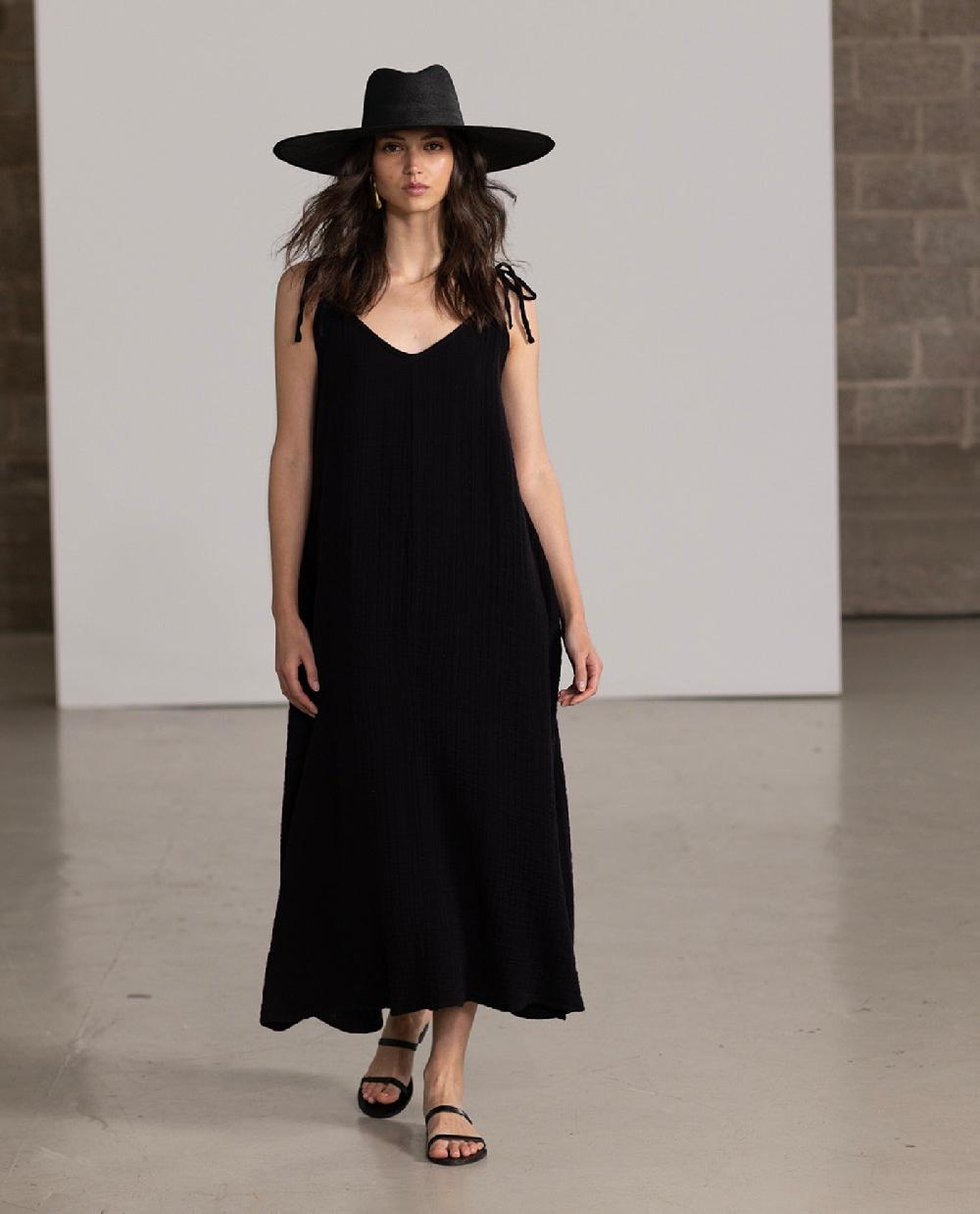 gottex Maxi Cover Up Dress Black