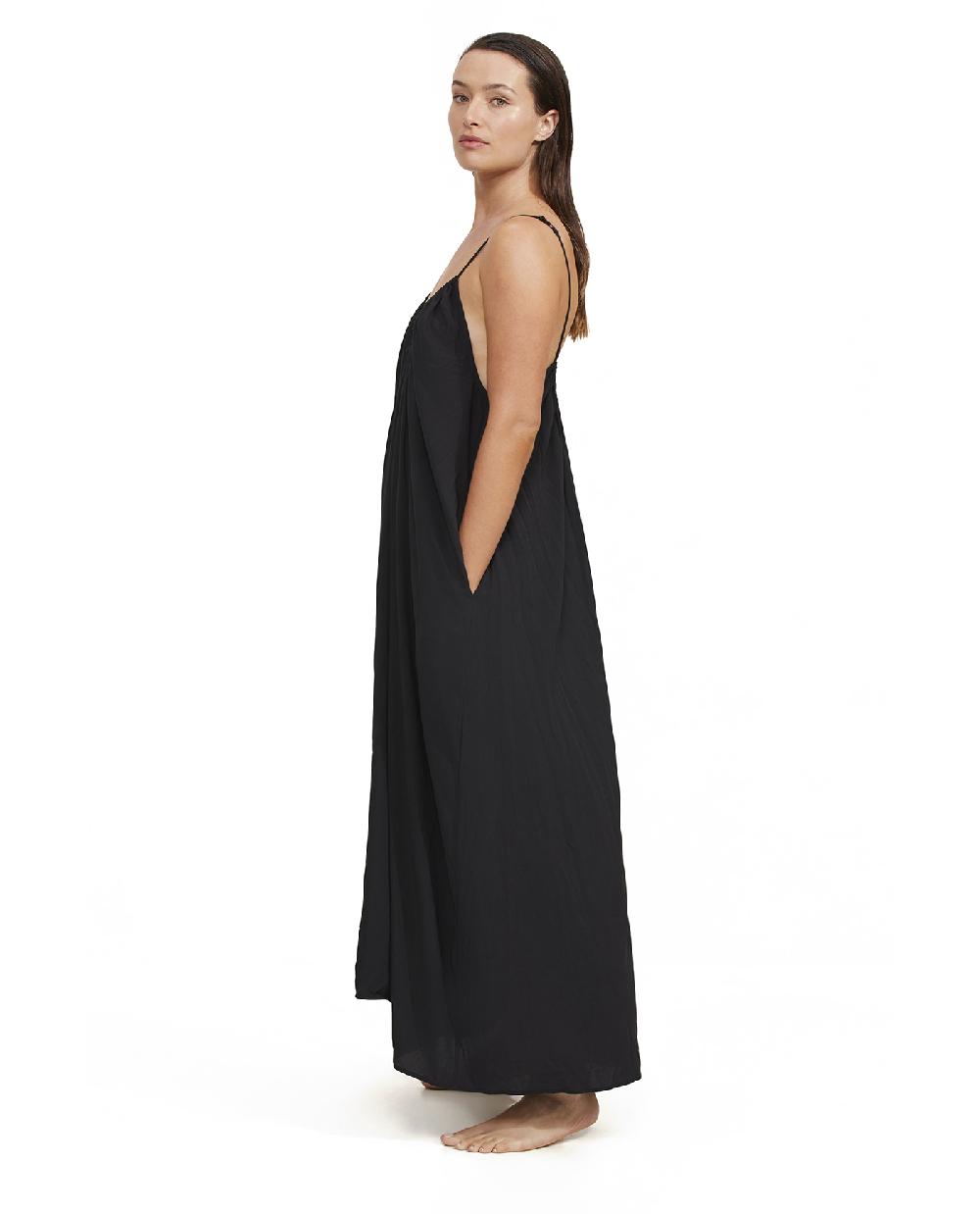 Gottex Maxi Dress Coverup Black