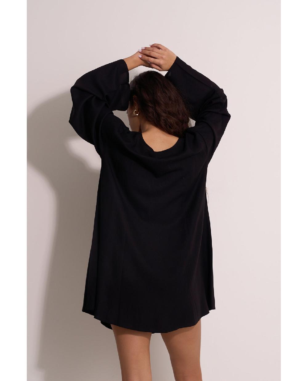 Gottex Mist & Sand Mini Dress Cover-Up Black