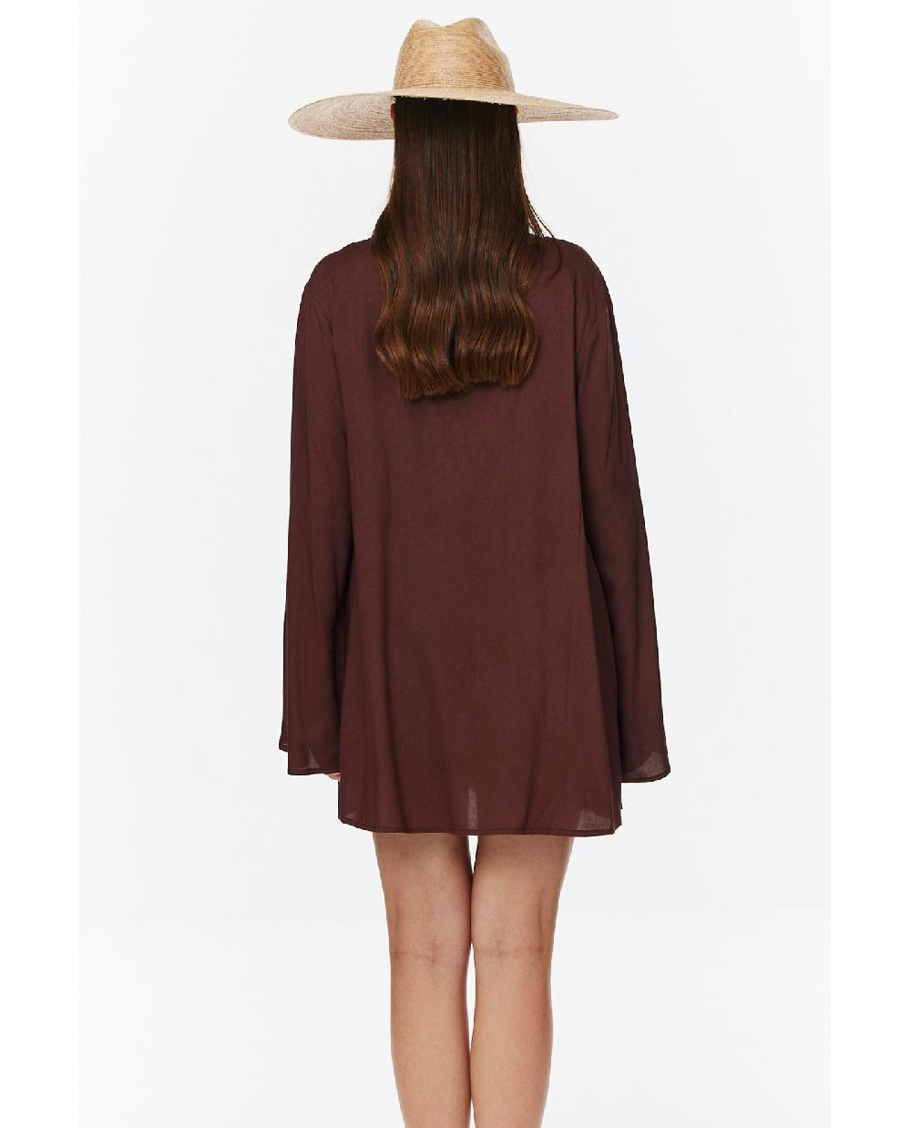 Gottex Mist & Sand Mini Dress Cover-Up Dark