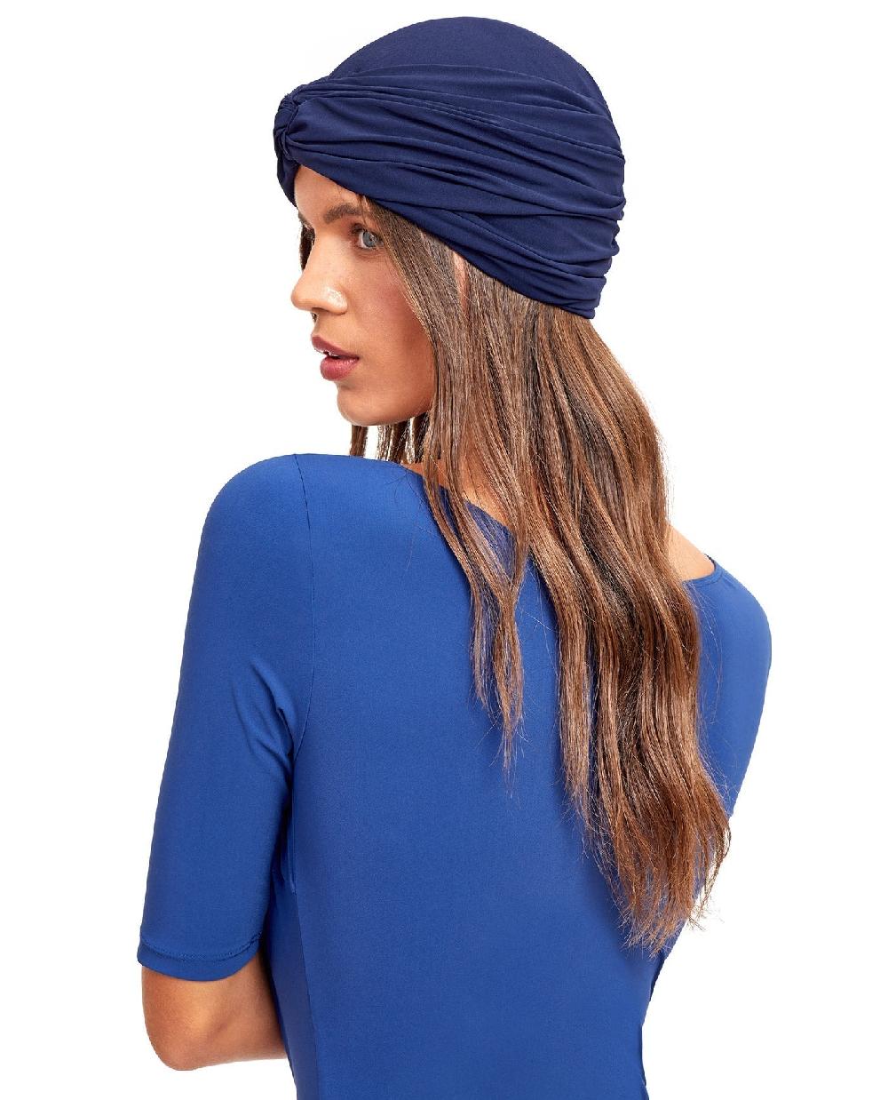 Gottex Modest Knot Swim Hair Covering Navy