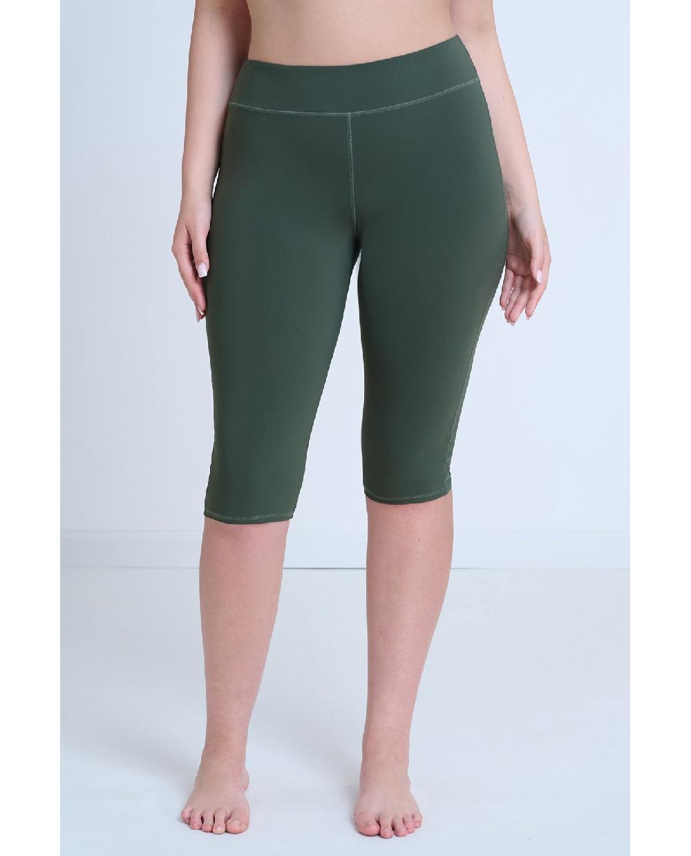 gottex Modest Short Swim Leggings Khaki