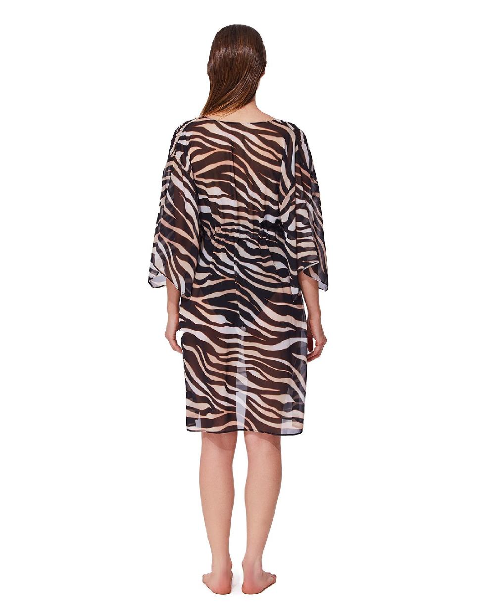 Gottex Nambiti V Neck Beach Dress Cover-Up Safari