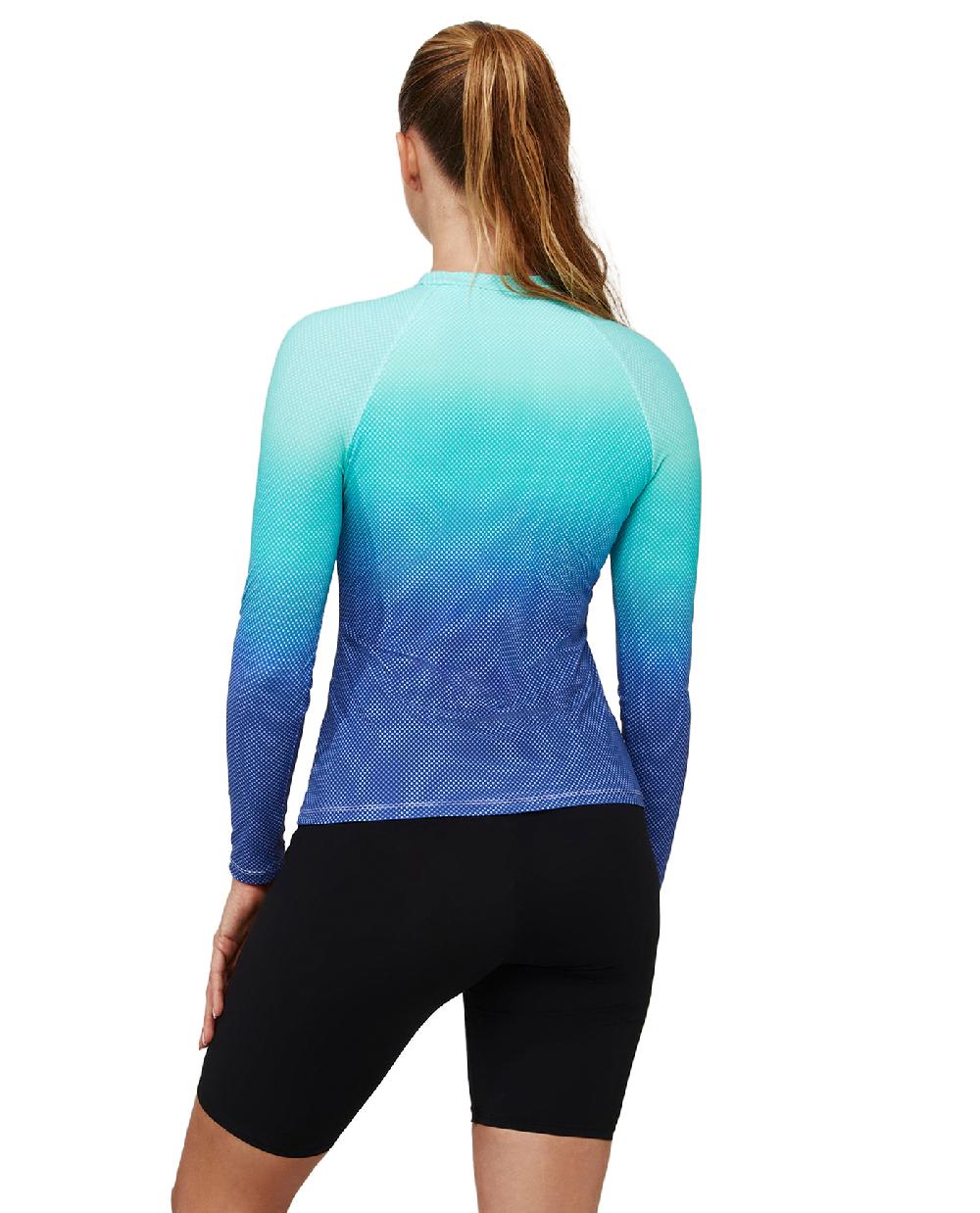 Gottex Nixie Long Sleeve Rash Guard Swim Top Multi