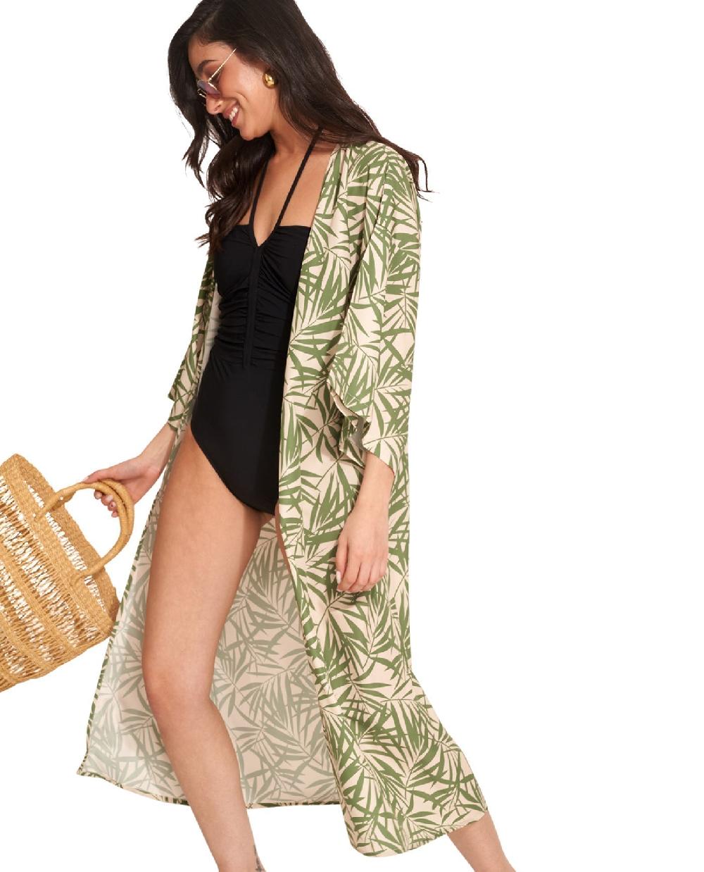 Gottex Noam Midi Cover Up Kimono Noam