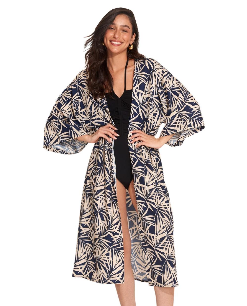 gottex Noam Midi Cover Up Kimono Noam