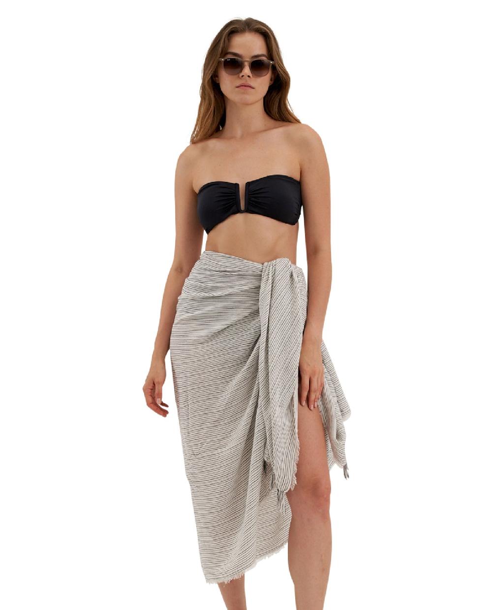 gottex Ocean Cover Up Sarong Wrap Skirt Ocean