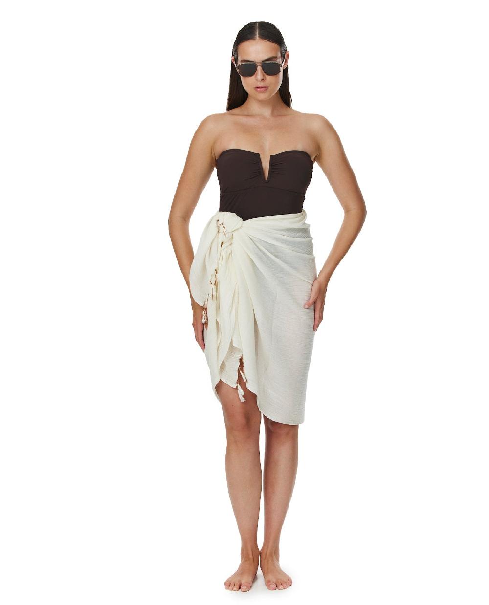 gottex Oria Pareo Cover-Up Cream