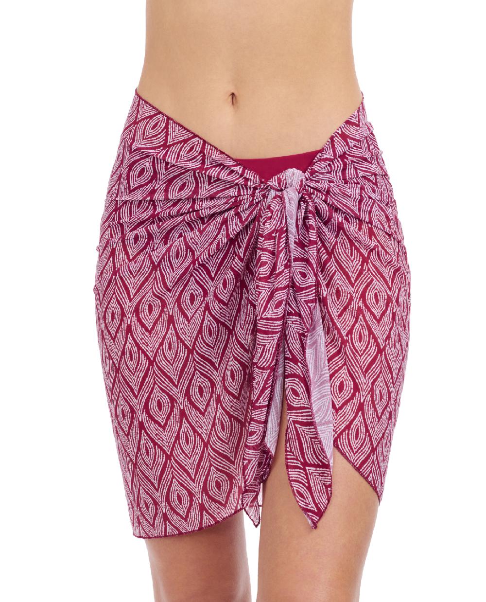 gottex Plume Sarong Wrap Cover Up Skirt Profile