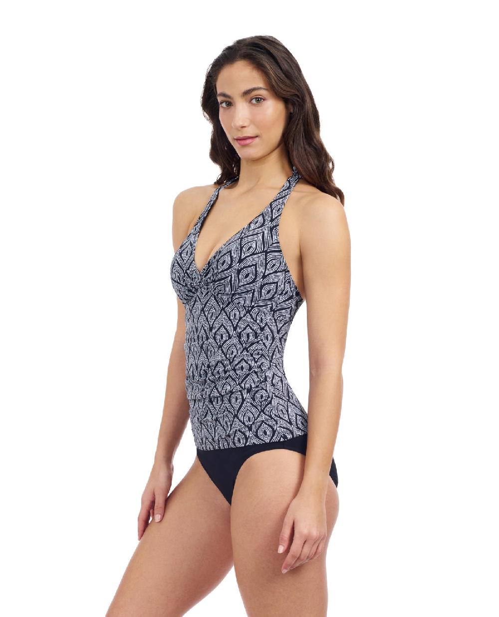 Gottex Plume V Neck Halter Tankini Profile