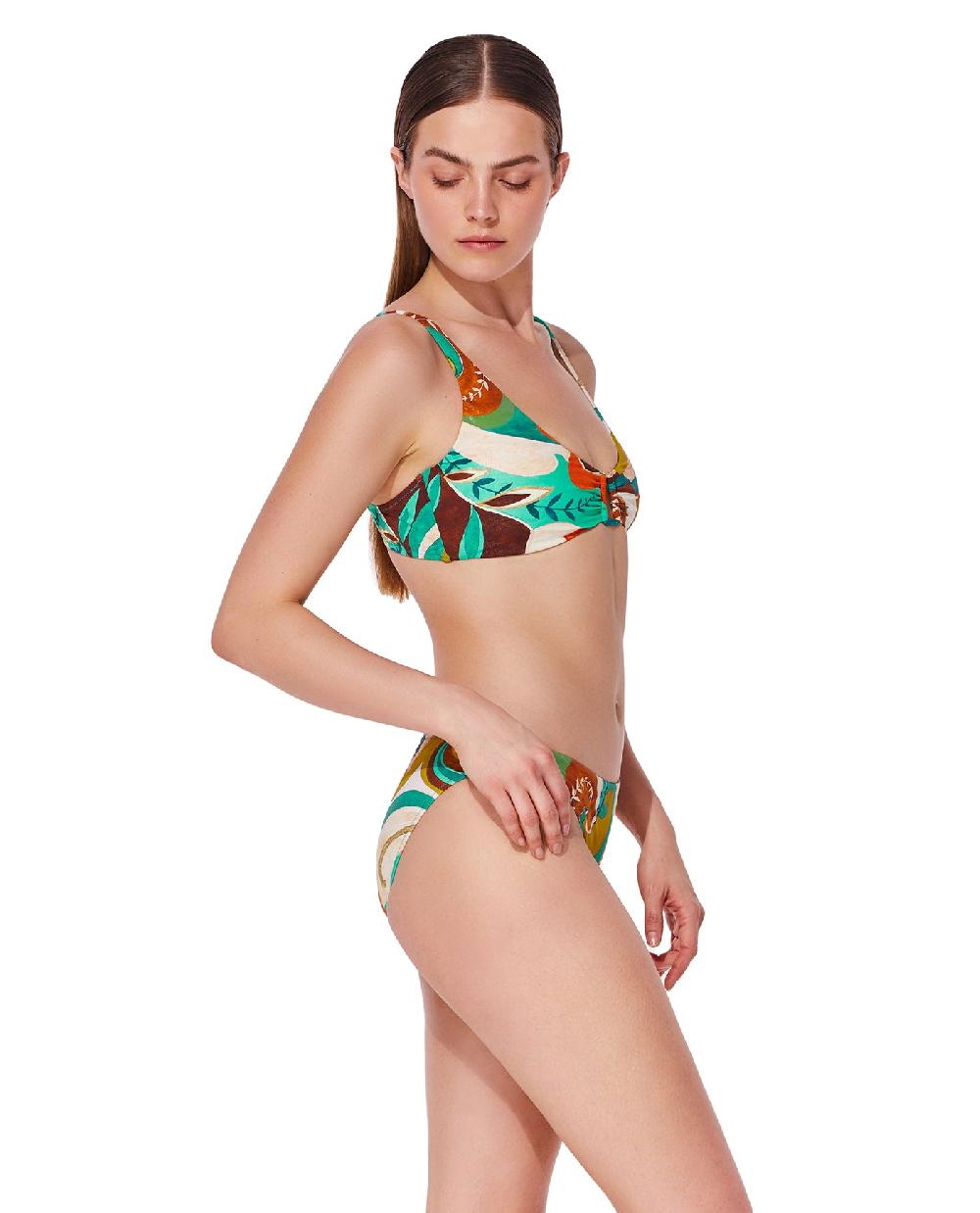 Gottex Porto U Wire Bikini Top-Multi/brn Porto