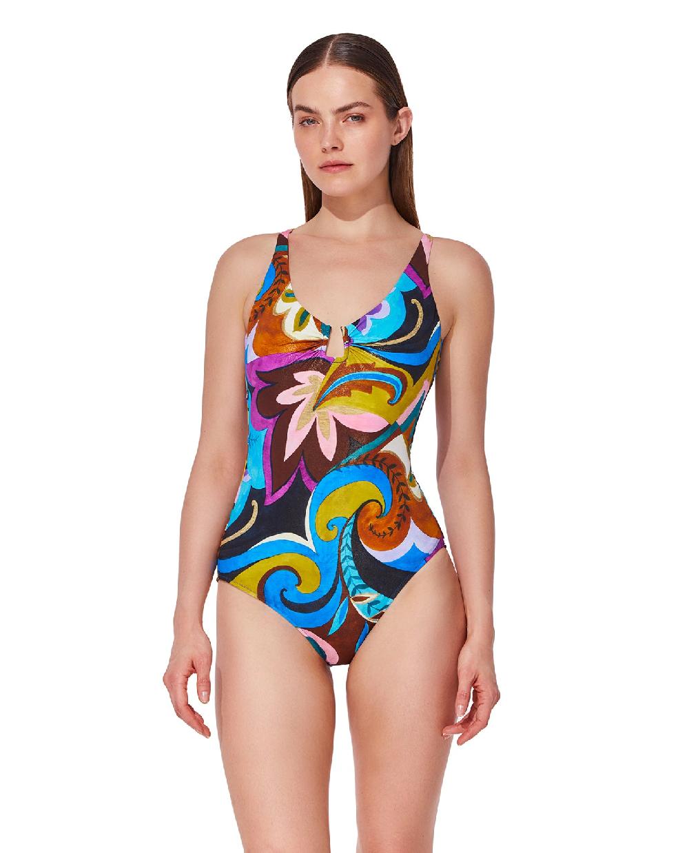 gottex Porto U Wire One Piece-Multi Porto