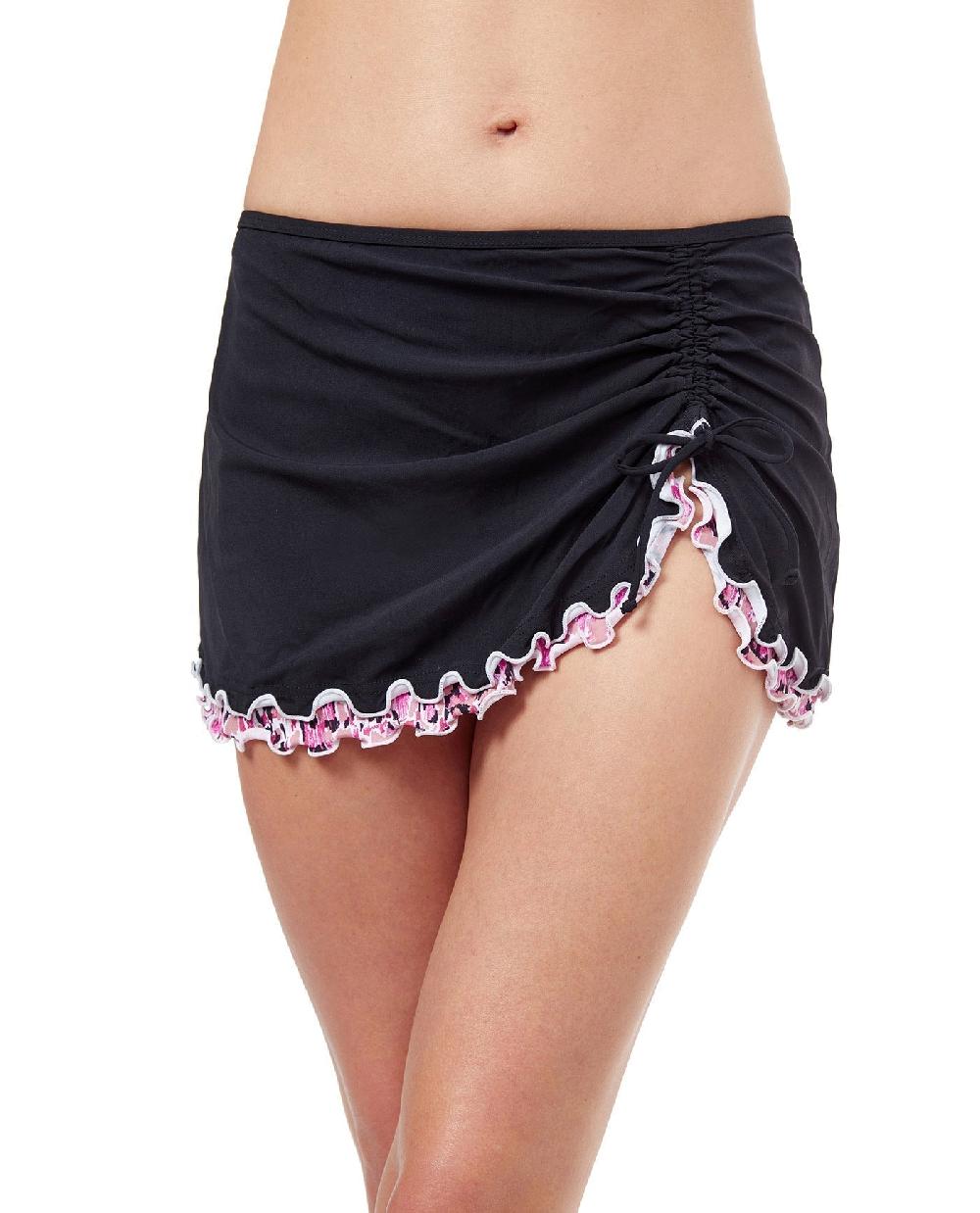 gottex Pretty Wild Side Slit Swim Skirt Profile