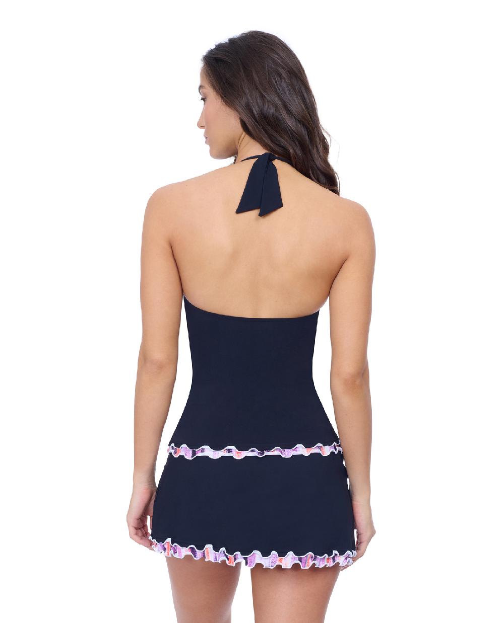 Gottex Riga Tricolore Solid Halter Tankini Profile