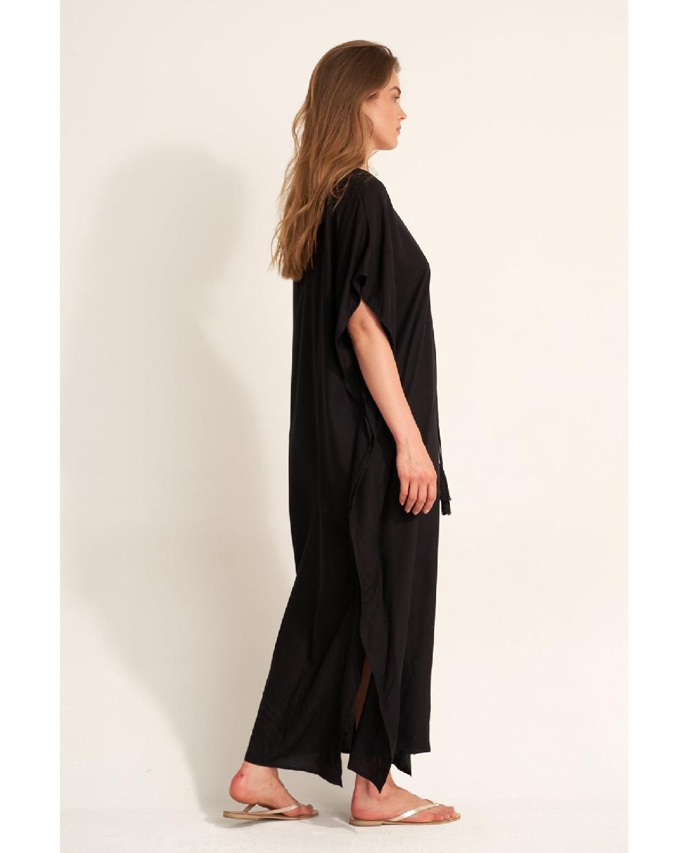 Gottex Sable Kaftan Cover-Up Black