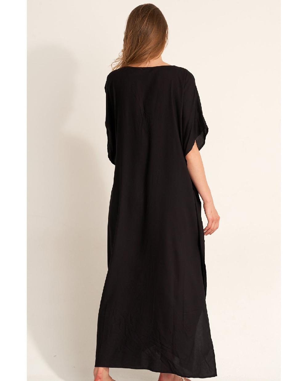 Gottex Sable Kaftan Cover-Up Black