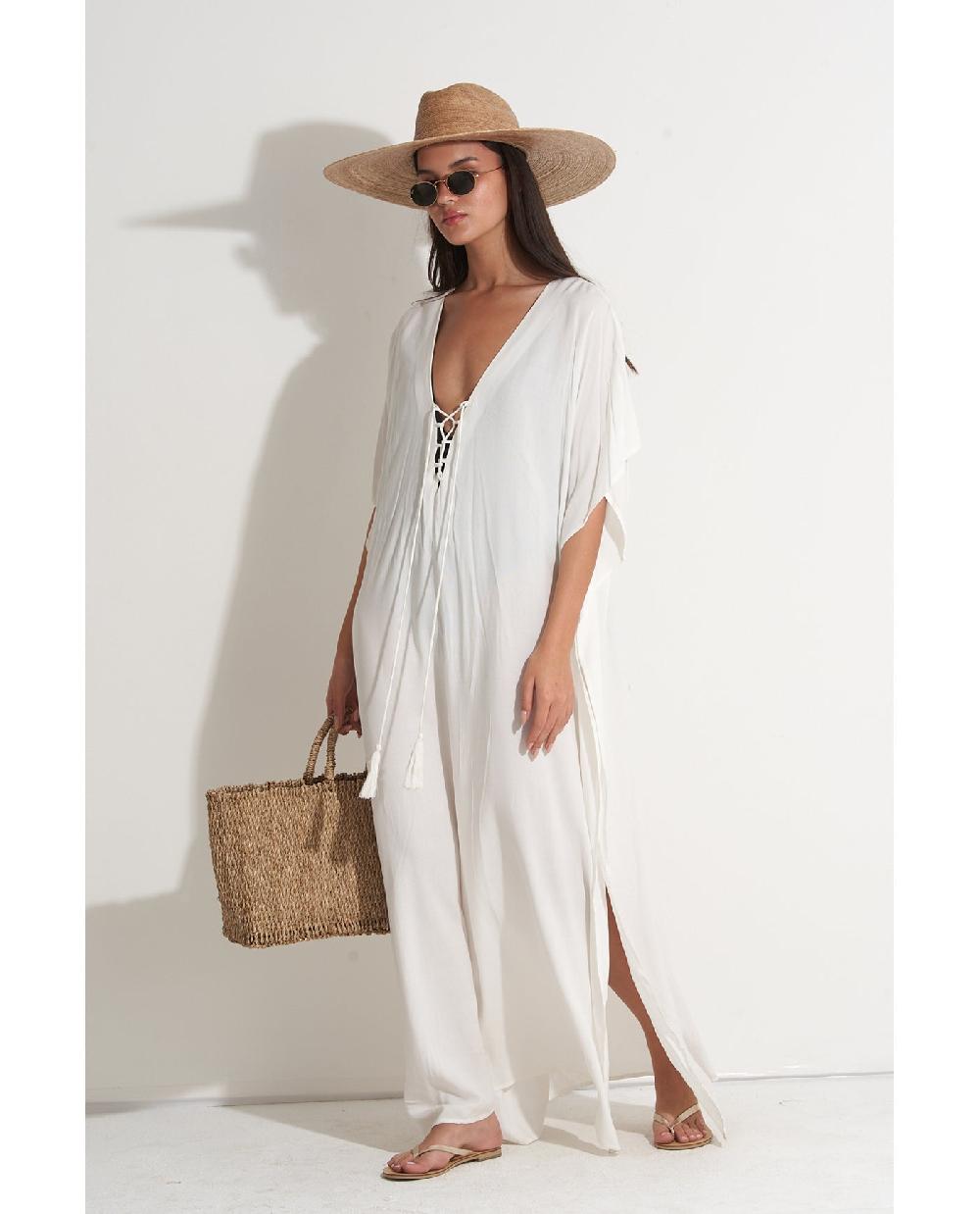 Gottex Sable Kaftan Cover-Up Cream