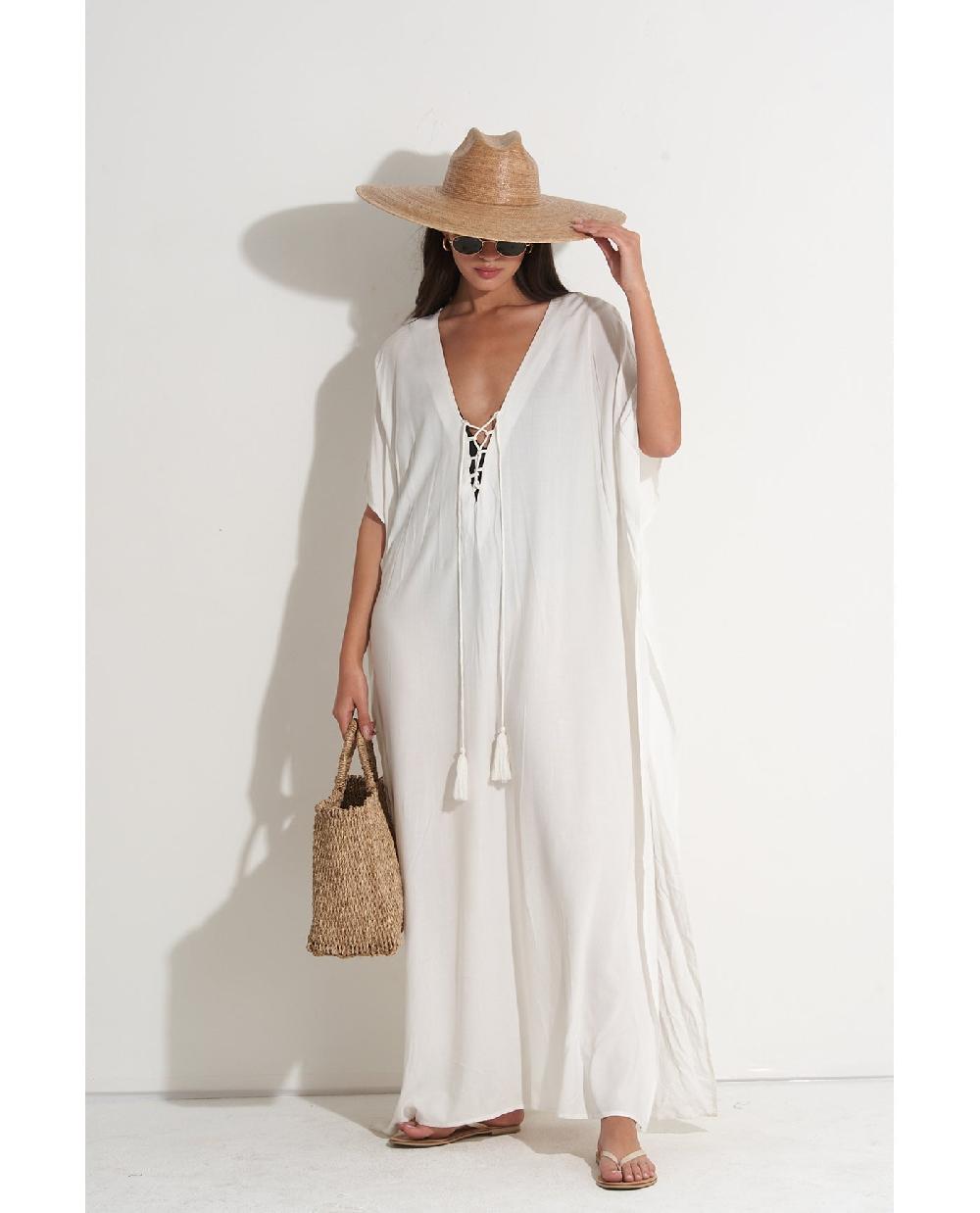 Gottex Sable Kaftan Cover-Up Cream