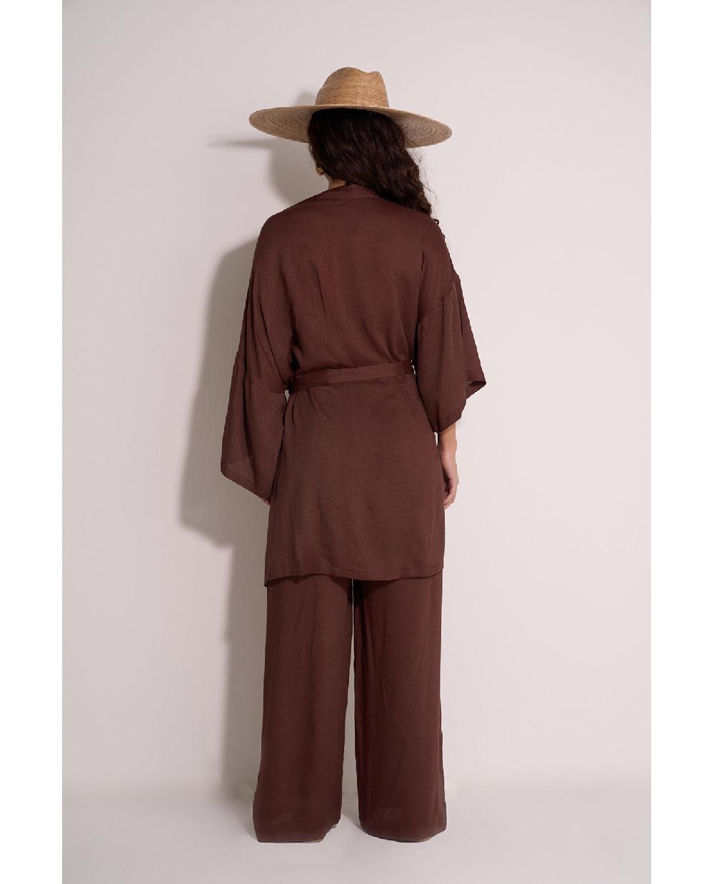 Gottex Satin Shore Robe Cover-Up Dark