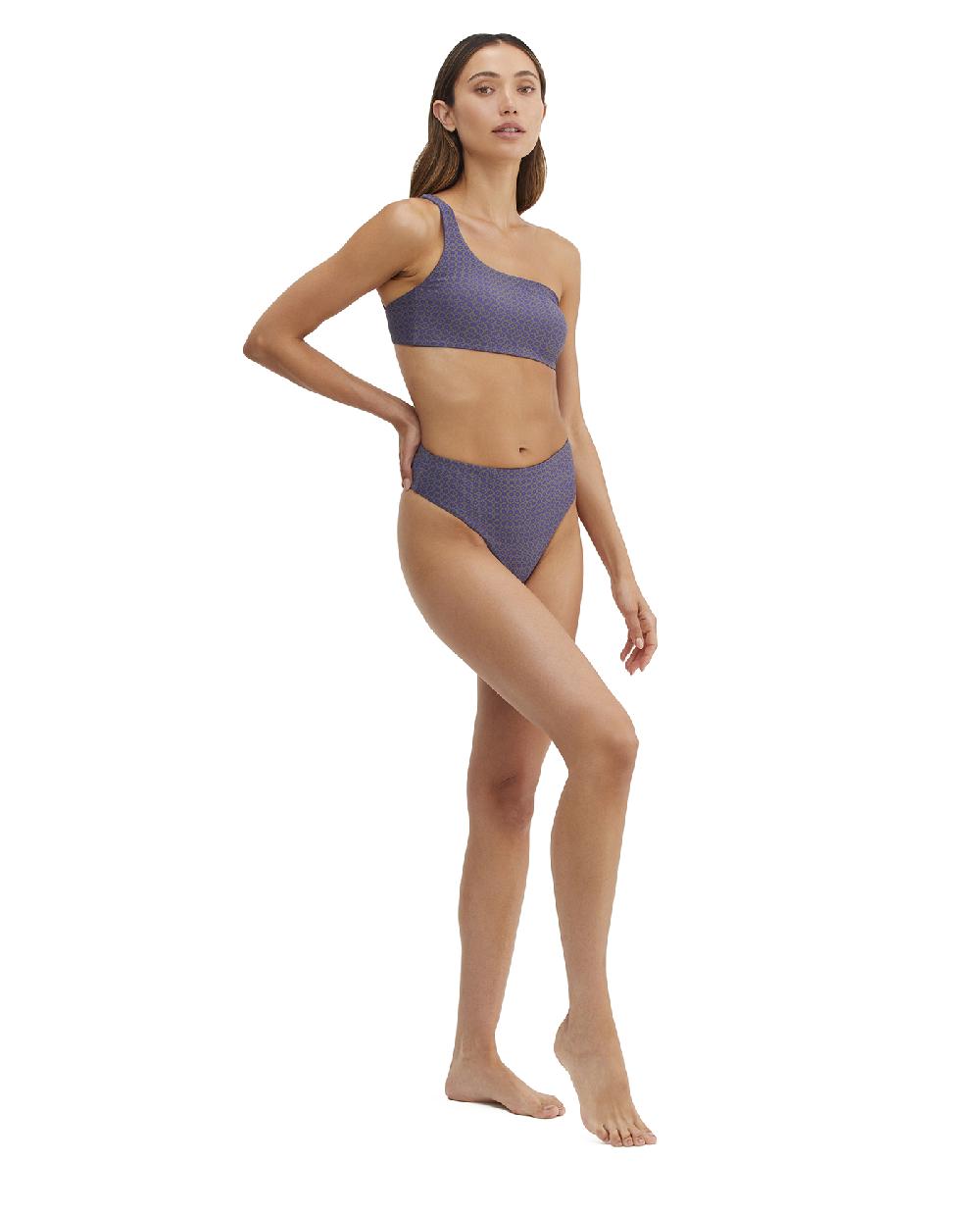 Gottex Serenity Mona One Shoulder Bikini Top Navy